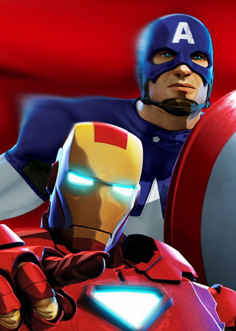 钢铁侠与美国队长英雄集结封面图